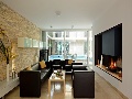 Living room with fire place