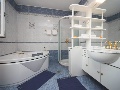 Bathroom with shower and bath tub