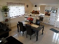 Kitchen and living room in apartment Amfora