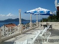 Terrace with sun lounges