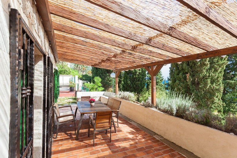 Outside dining area