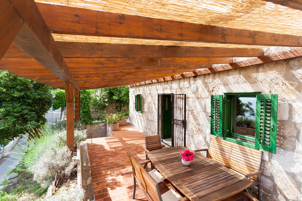 Outside dining area