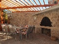 Outdoor dining and barbeque area