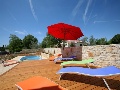 Sun lounges at the pool