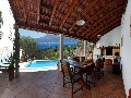 Covered terrace and barbeque area