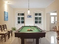 Pool table in the villa