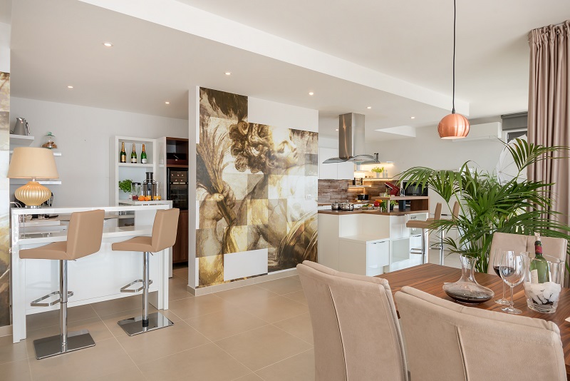 Kitchen and dining room