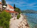 Private beach of the villa