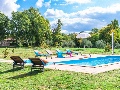 Sun lounges at the pool