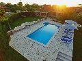 Sun lounges at the pool