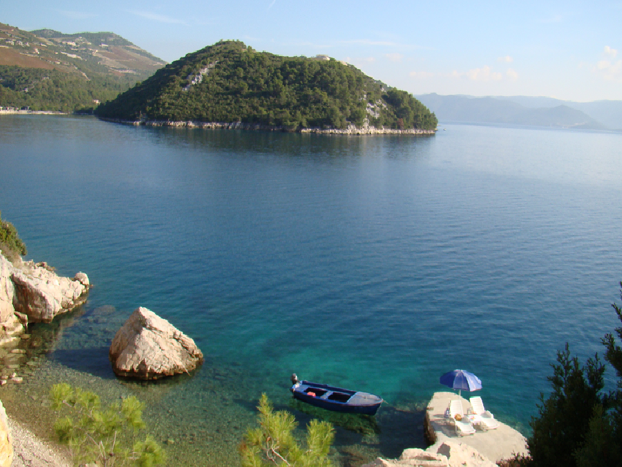 Quiet private beach