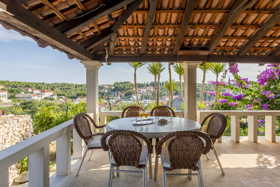 Outside dining area