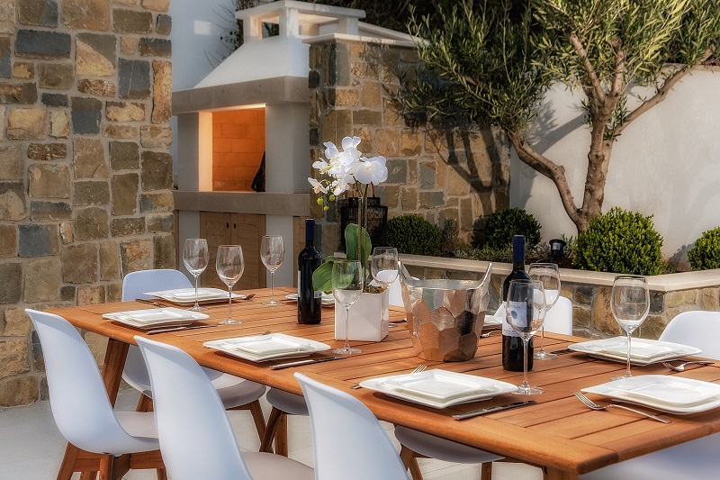 Outside dining area