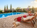 Sun lounges at the pool