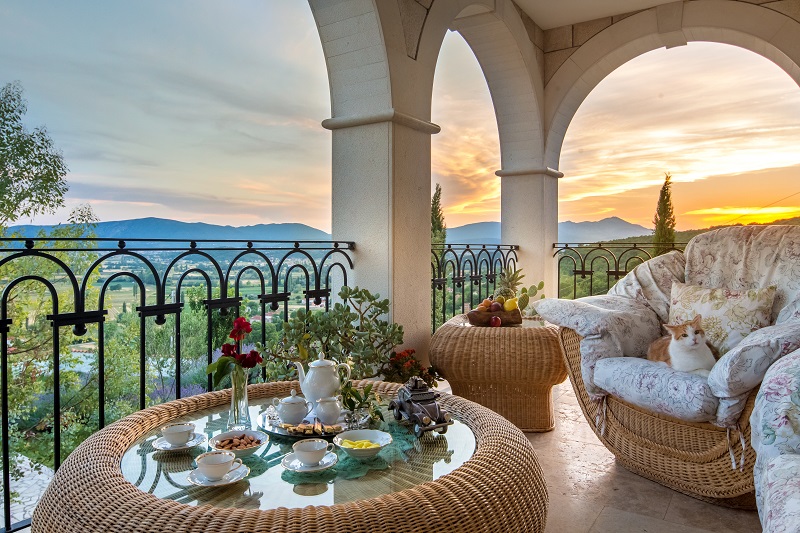 Balkon mit atemberaubendem Blick