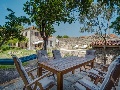 Table and chairs in the garden