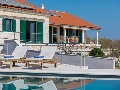 Pool with sun lounges