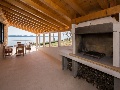 Outdoor barbeque area