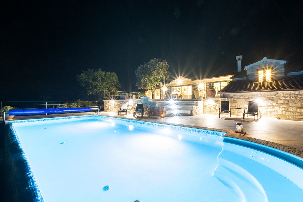 Pool at night